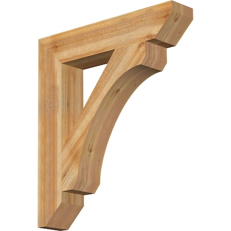Ekena Millwork Legacy Slat Rough Sawn Bracket, Western Red Cedar, 6"W x 32"D x 36"H BKT06X32X36LEC06RWR